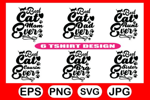 Cat Tshirt Design Bundle: Graphics for Crafts