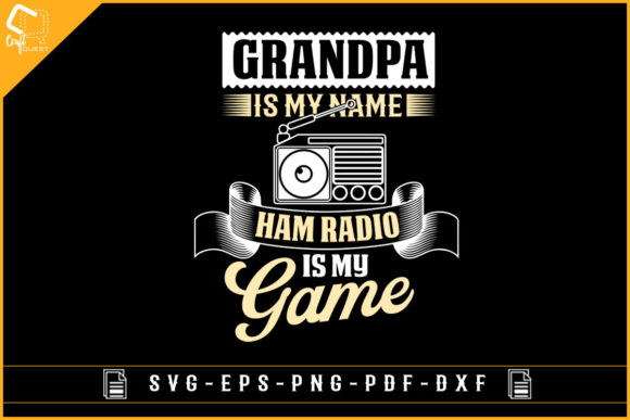 Ham Radio Grandpa Lover T-shirt Design: Graphics & Crafts