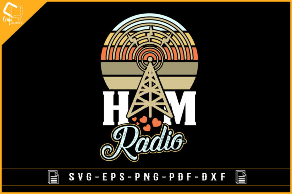 Ham Radio T-shirt Sublimation Design: Graphics and Crafts