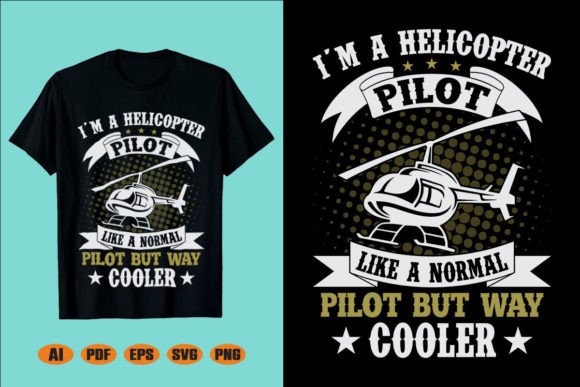 Helicopter Pilot T-Shirt Graphics and Crafts