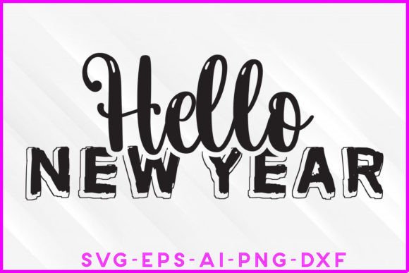 Hello New Year 2023 SVG T-shirt Design