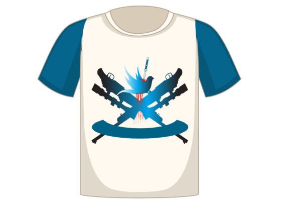 Hunting T-Shirt Design Mug Pillows