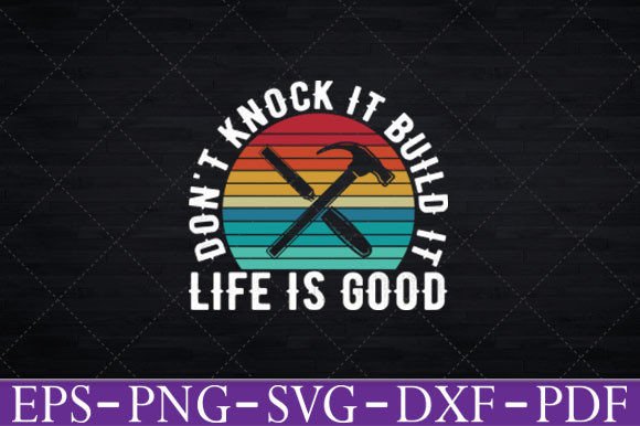 Life is Good Crusher Graphic T-Shirt Svg: Graphics for Crafts