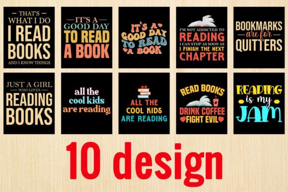 Reading T-shirt SVG Design Bundle. Read