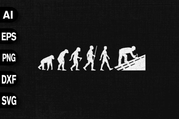 Roofer Evolution: Graphics for T-Shirt Designs