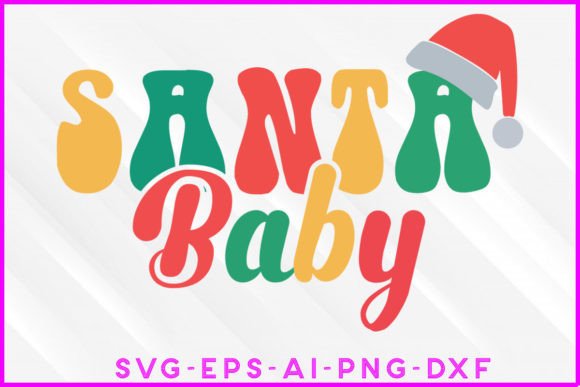 Santa Baby Christmas T-shirt Design