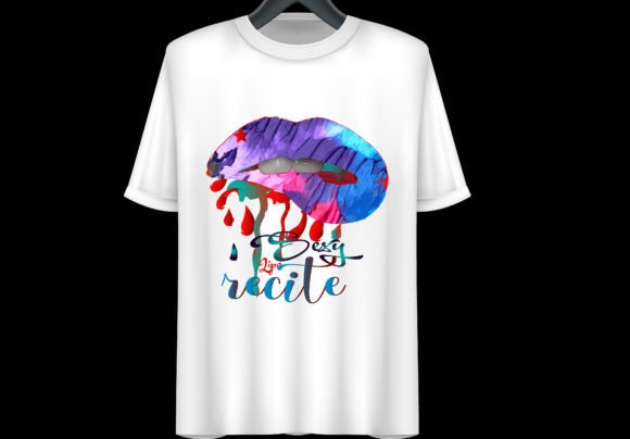 Sexy Lips T-Shirt Design for Crafts and Graphics