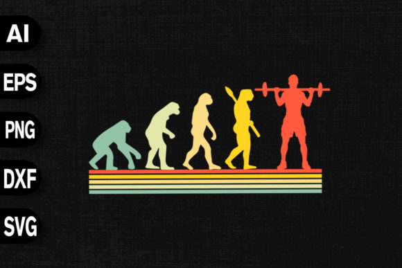 Vintage Powerlifting Evolution Graphics