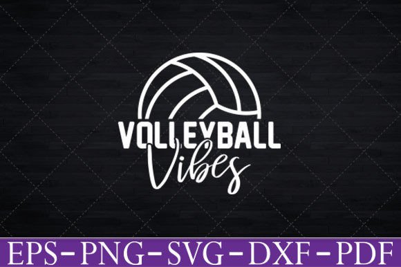 Volleyball Vibes T-Shirt Funny Svg Graphics